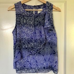 Anthropologie HD in Paris Paisley Ruffle Top